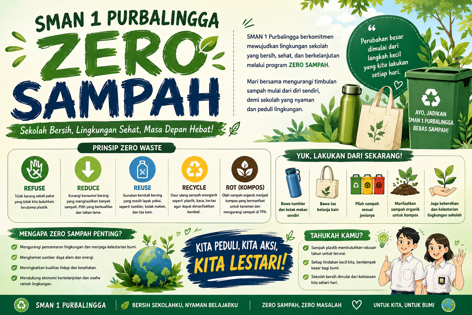 SMAN 1 Purbalingga Zero Sampah