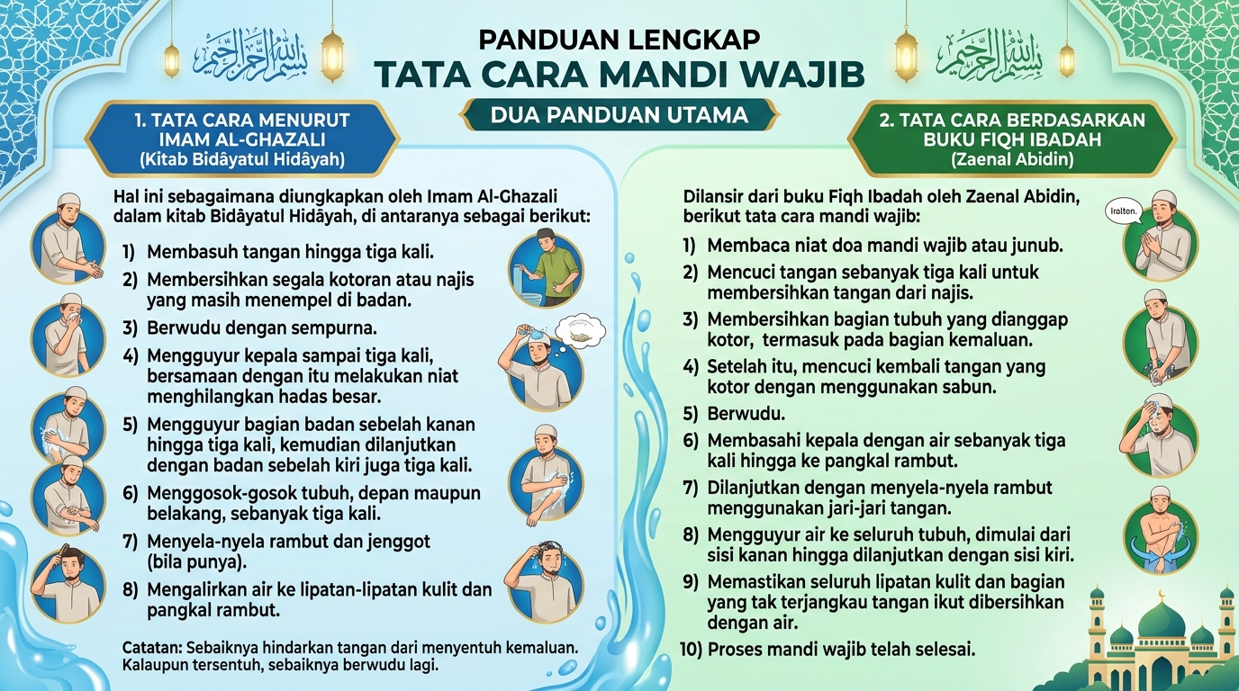 TATA CARA MANDI WAJIB DALAM ISLAM